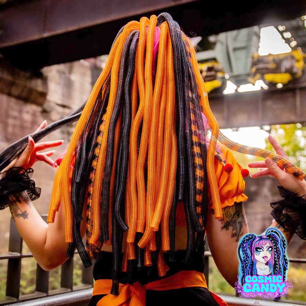 Cosmic Candy - Twilight Glow Cyberfalls Cyberlocks - Orange/Black